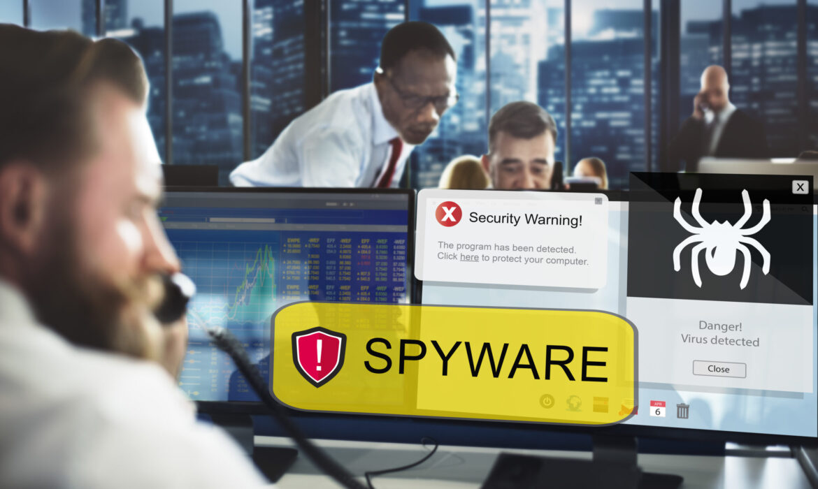 Spyware Computer Hacker Virus Malware Concept